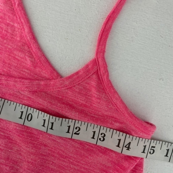 Decree Racerback Neon Pink Tank Top with Crochet Accents - Picture 8 of 10